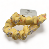 Yellow Hair Scrunchy Elastic Hair Bands   for Women or Girls Hairs