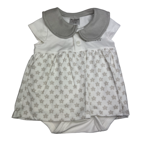 Petit Flower Collar Bodysuit Dress For Girls Trudonis