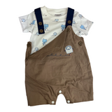 Bib Special Two PCS  T-Shirt and Woven BIB Pant Trudonis