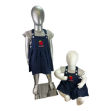 Girls Two Pcs Top & Woven BIB Skirt Trudonis