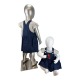 Girls Two Pcs Top & Woven BIB Skirt Trudonis