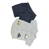 Boys Two Pcs Shirts and Denim Short Trudonis