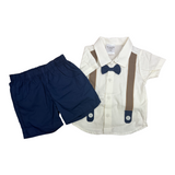 Gallas & Woven Shorts Two Pcs Set For Boys Trudonis