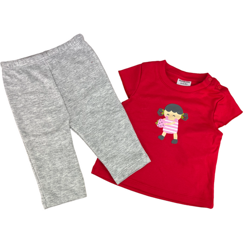 Red Dolly Two Pcs Top & Legging Trudonis