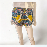 Unisex Thailand Elephant Shorts Casual Style Yellow Mix