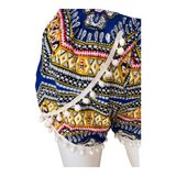 Unisex Thailand  Shorts Casual Style BLUE MIX