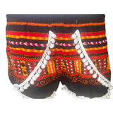 Unisex Thailand Elephant Shorts Casual Style Black Mix