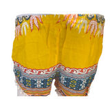 Unisex Thailand  Shorts Casual Style YELLOW BLUE MIX With Pom Pom